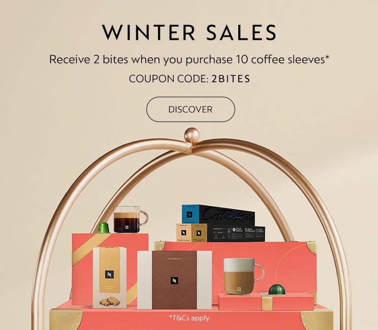 COFFEE OFFER (COUPON CODE: 2BITES)