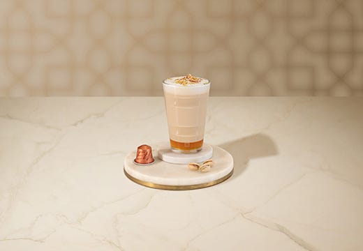 Coffee Recipes | Rose and Pistachio Latte | Nespresso UAE